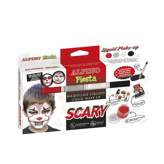 Imagen 0 de Estuche maquillaje liquid scary Alpino 4 colores