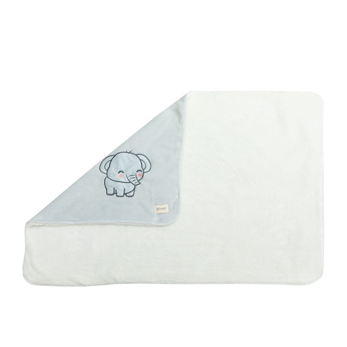 Manta suave para bebé Mr Wonderful: Elefante cinza 4