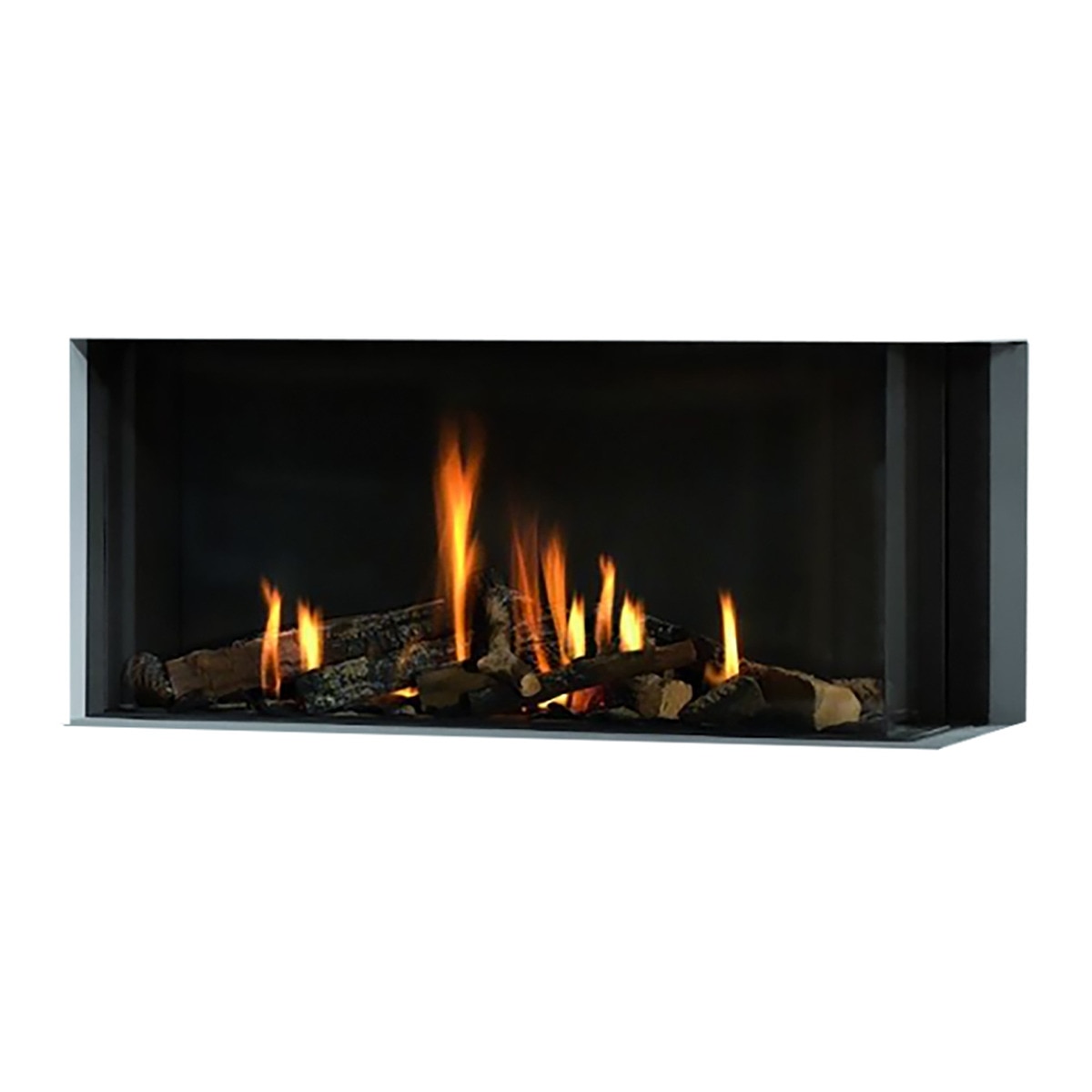 Chimenea Gas Natural Pano 1600 Esquinera Derecha Negro-1