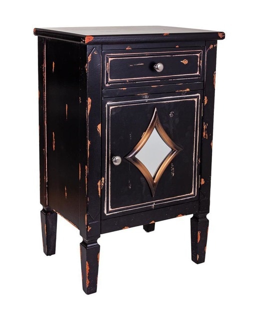 Imagen 0 de Mesita de noche de madera 1 cajón y 1 puerta