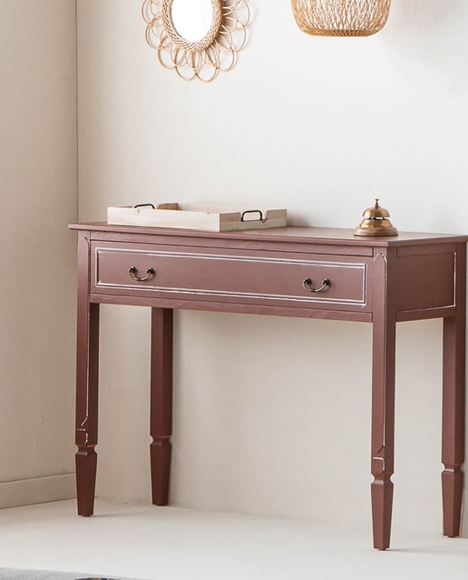 Imagen 0 de Recibidor de madera con 2 cajones marrón