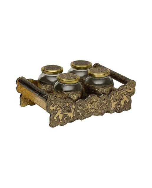 Imagen 0 de Bandeja de metal repujado