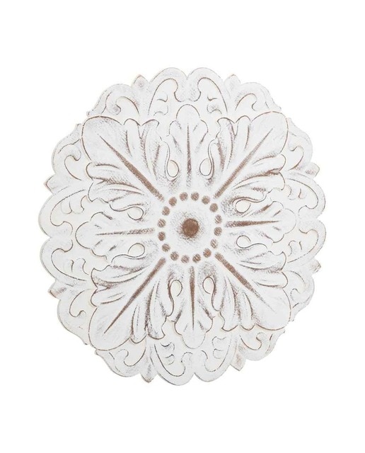 Imagen 0 de Panel decorativo de madera tallada blanco