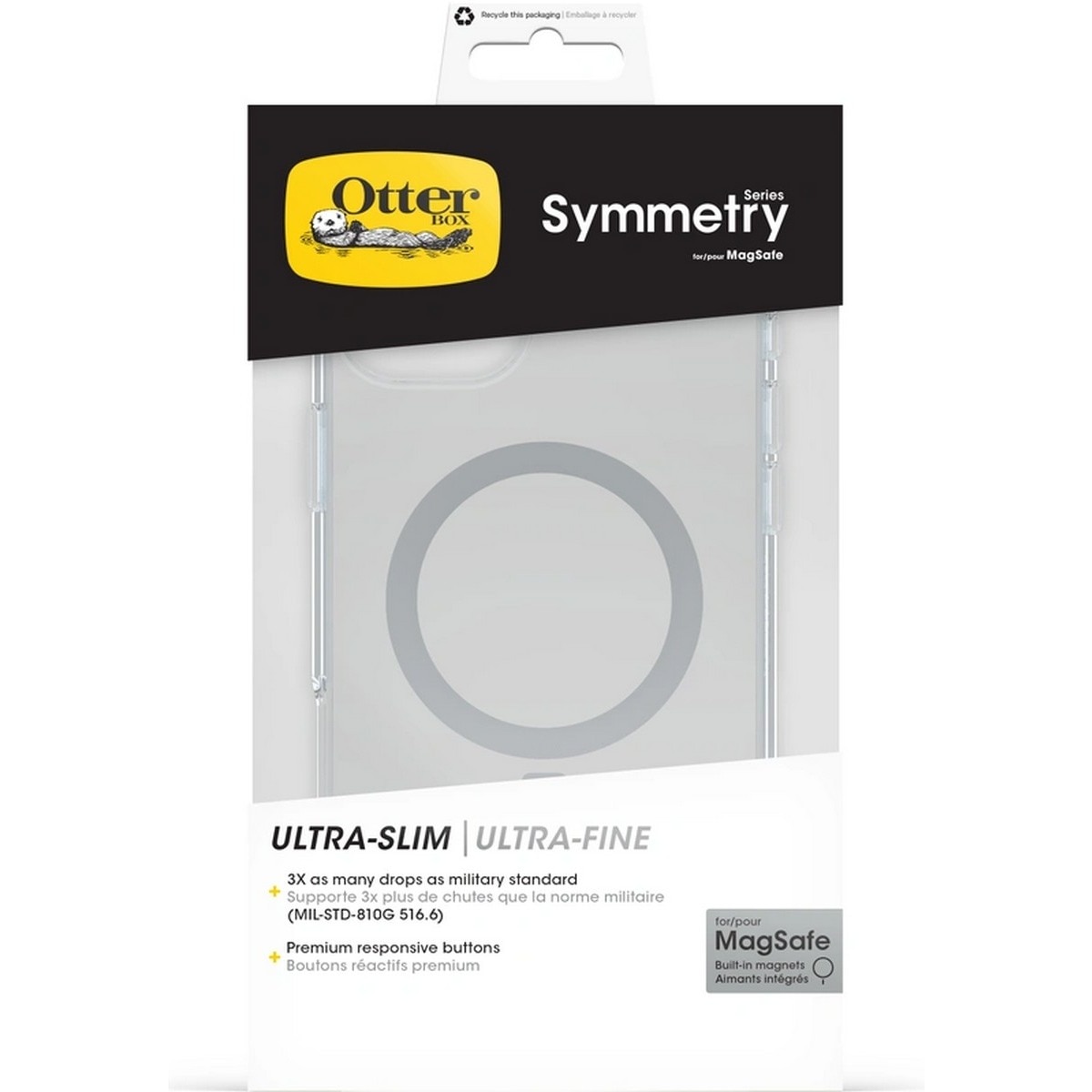 Capa Otterbox Symmetry com MagSafe para iPhone 16 Plus - Transparente 5