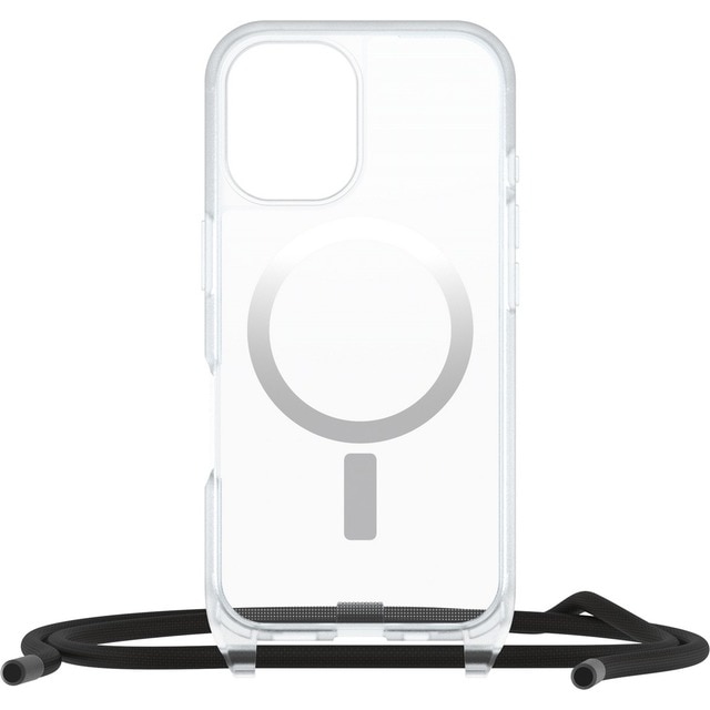 Imagem 0 de Capa Otterbox React Necklace com MagSafe para Apple iPhone 16 - Transparente