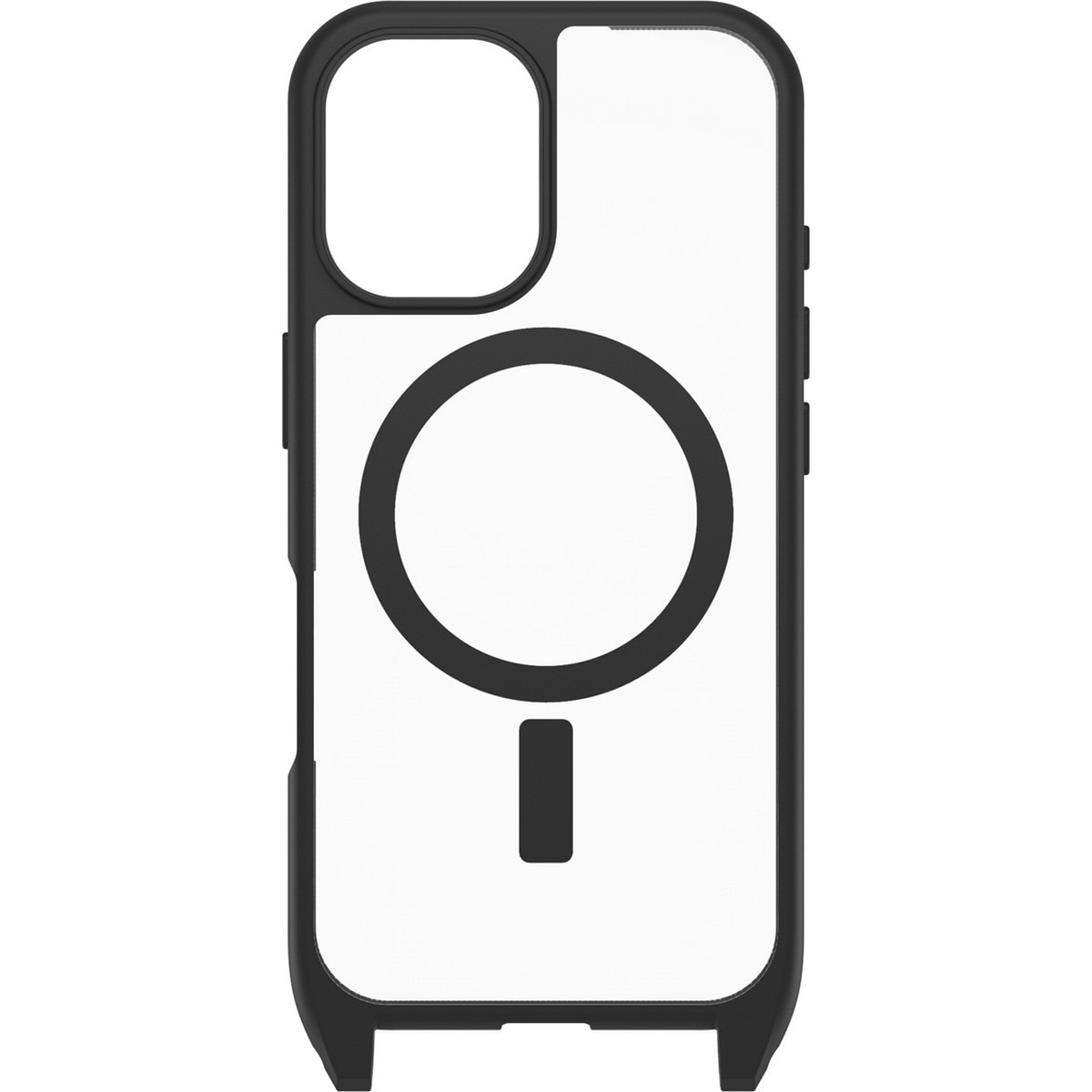 Capa Otterbox React Necklace com MagSafe para Apple iPhone 16 - Preto / Transparente 2