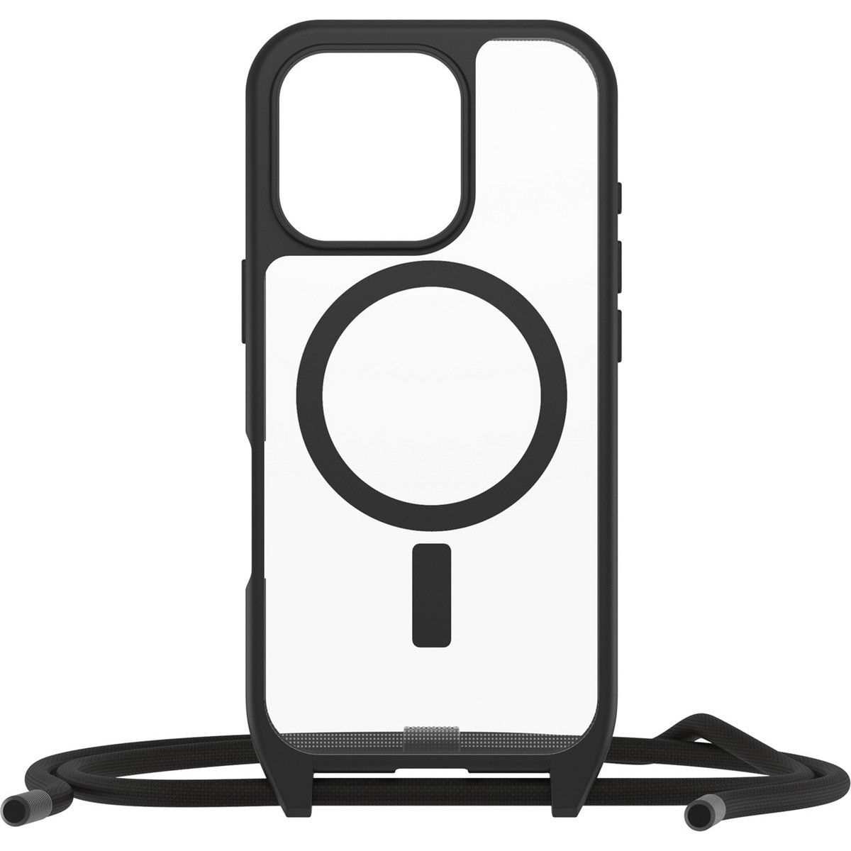 Imagem 0 de Capa Otterbox React Necklace com MagSafe para Apple iPhone 16 Pro - Preto / Transparente