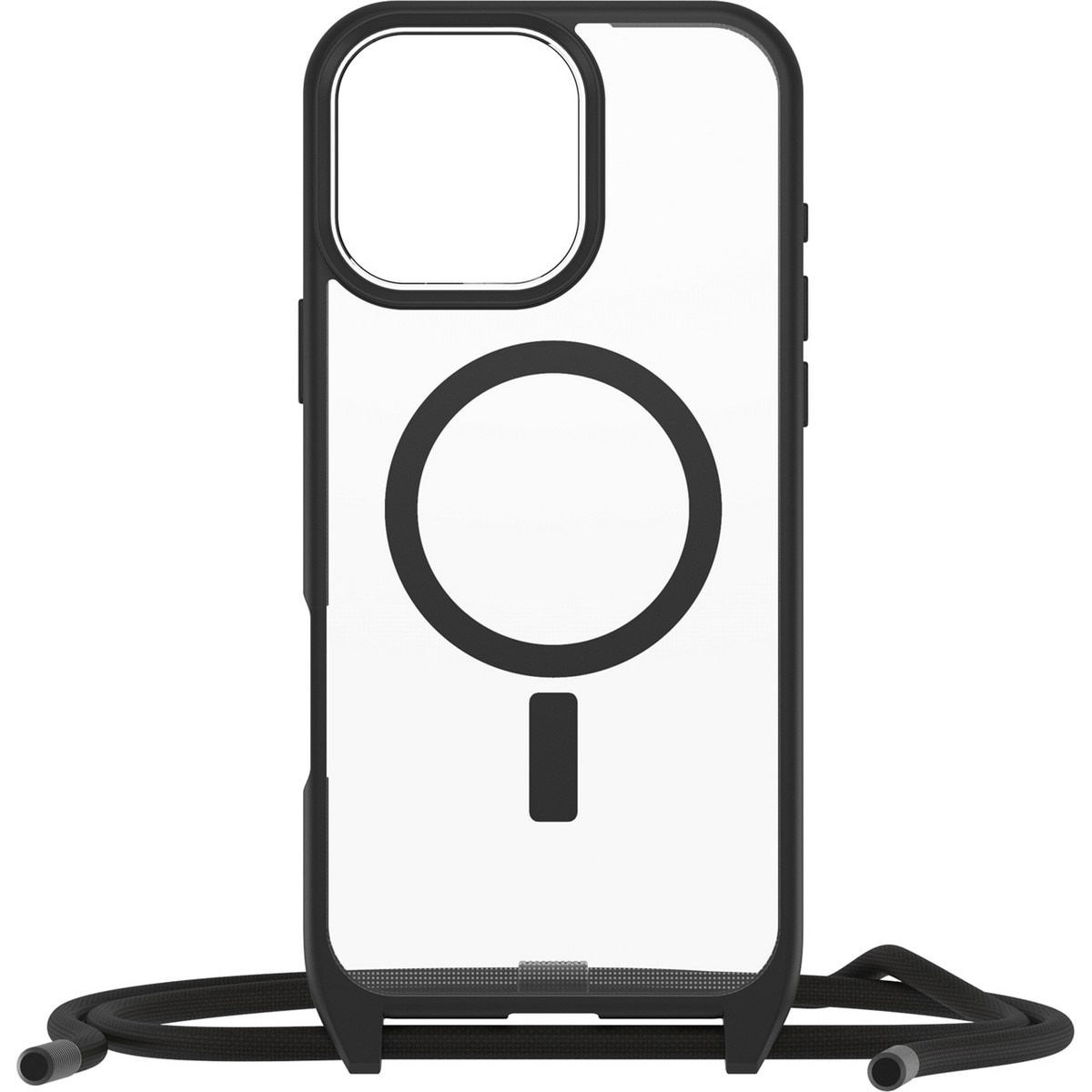 Imagem 0 de Capa Otterbox React Necklace com MagSafe para Apple iPhone 16 Pro Max - Preto / Transparente
