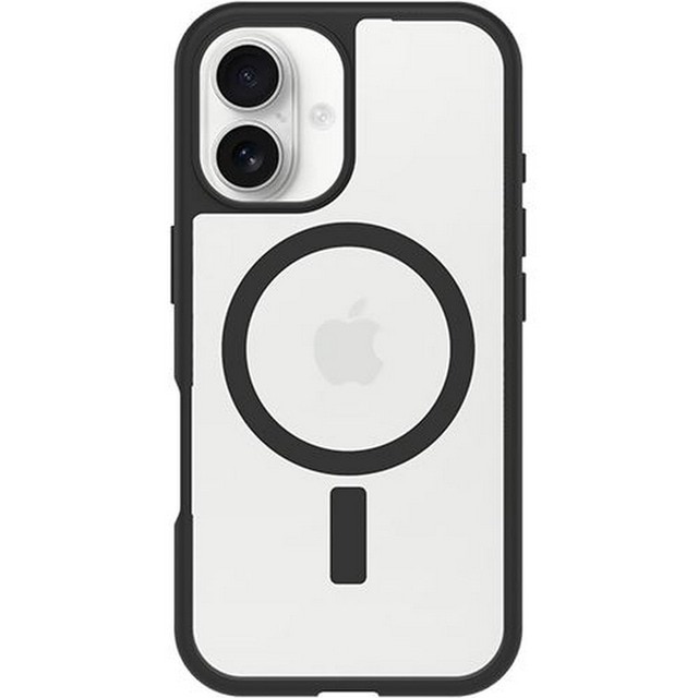 Imagem 0 de Capa Otterbox React com MagSafe para Apple iPhone 16 - Transparente / Preto