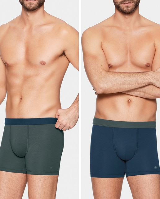 Imagen 0 de Pack de 2 bóxer de hombre cerrados de lyocell y algodón