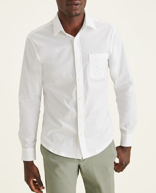 Imagen 0 de Camisa de hombre slim lisa blanca