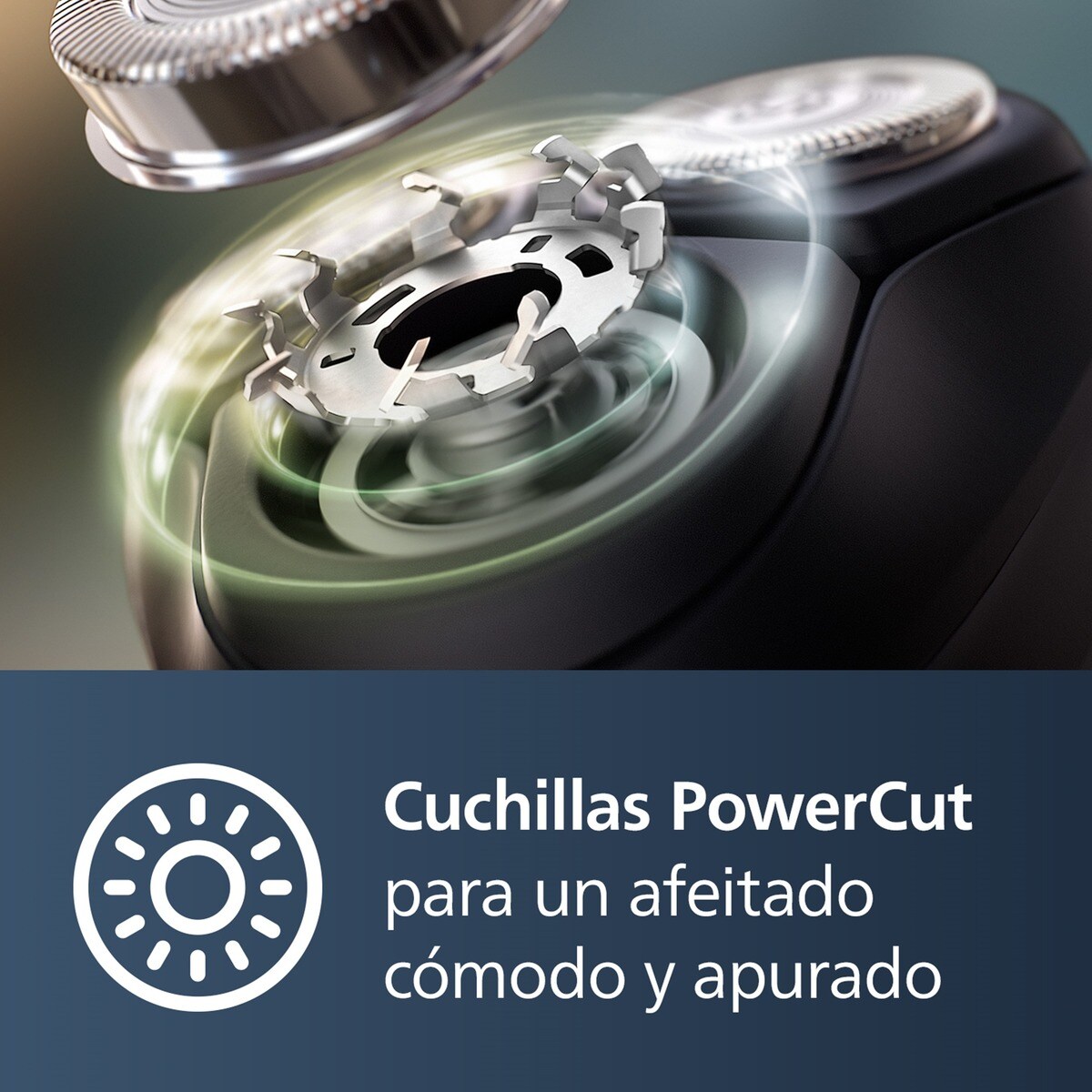 Afeitadora eléctrica Philips Serie 3000, máquina de afeitar hombre en seco y mojado, cabezales flexibles 5D, tapa protectora, 60 min autonomía Plata brillo-8