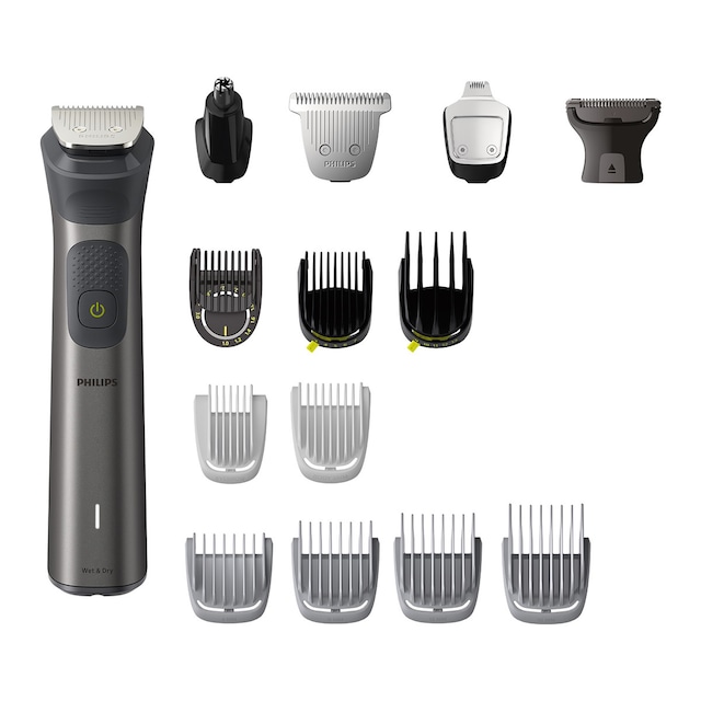 Imagen 0 de Recortadora 15 en 1 Philips Serie 7000, barba, cuerpo y cortapelos, multibarbero, uso en seco y mojado, 120 min autonomía, 22 longitudes