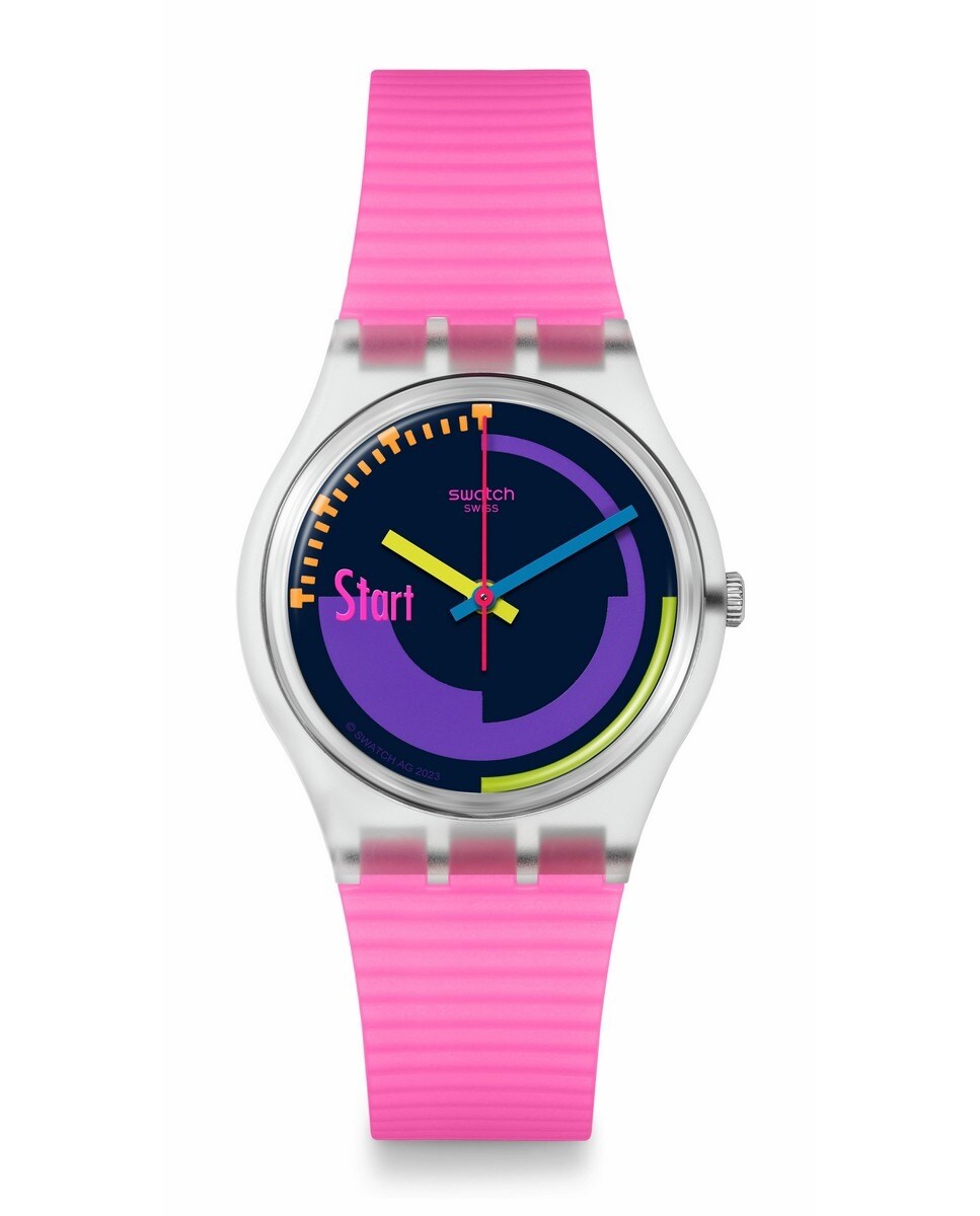 Relógio Unissexo Swatch Neon Pink Podium Pay! 1