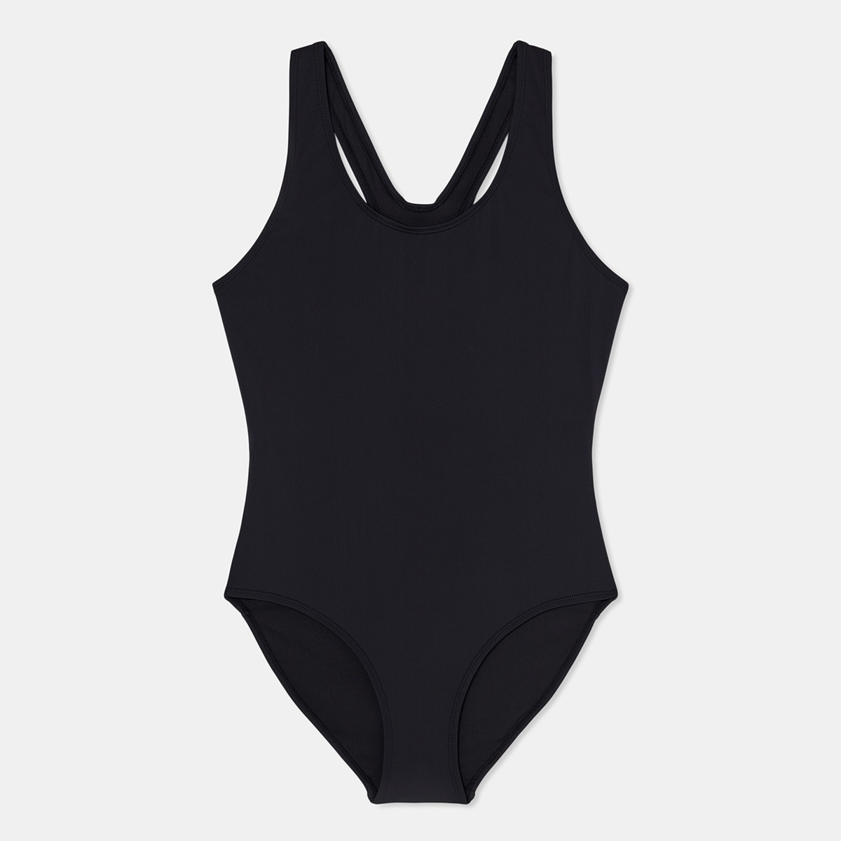 Bañador básico de mujer Negro-3