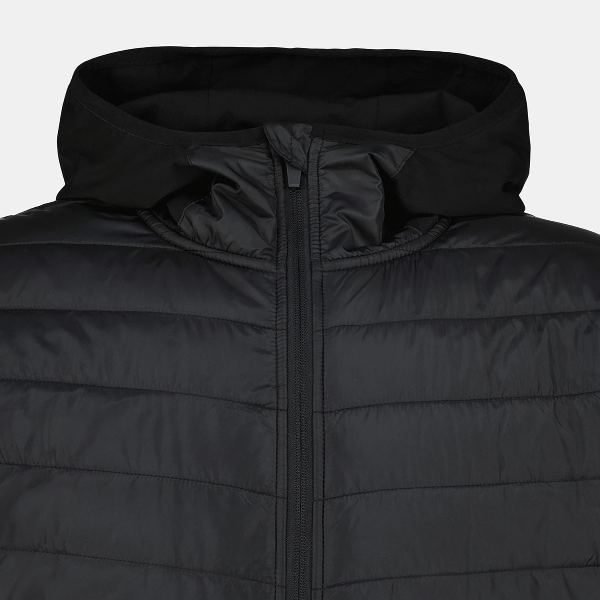 Chaqueta combinada de hombre Negro-5