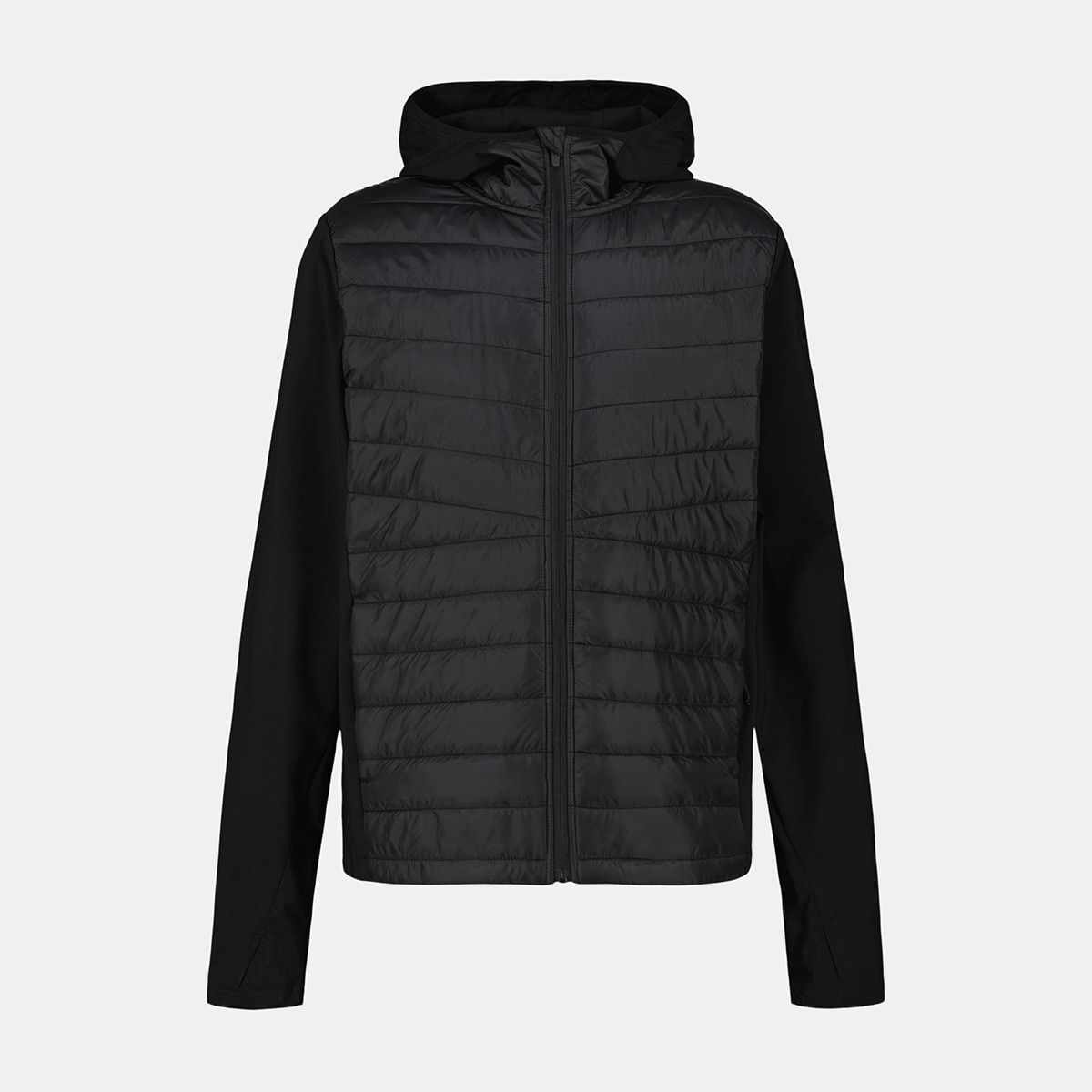 Chaqueta combinada de hombre Negro-4