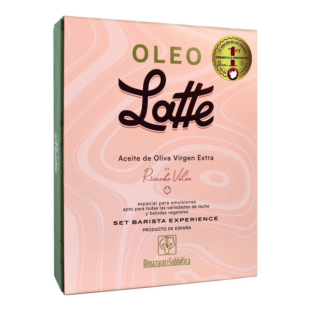 Estuche aceite de oliva virgen extra Oleo Latte Set Barista Almazaras de la Subbética 3