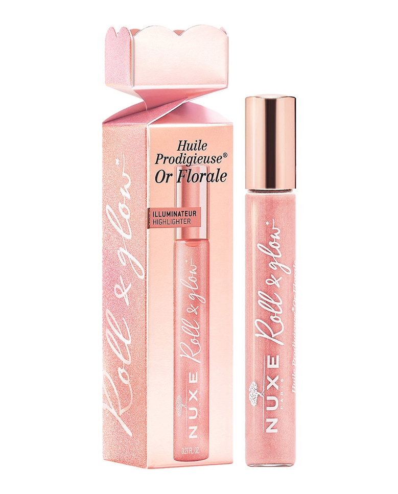 Aceite de brillo Cracker Roll & Glow Huile Prodigieuse® Or Florale Nuxe 2