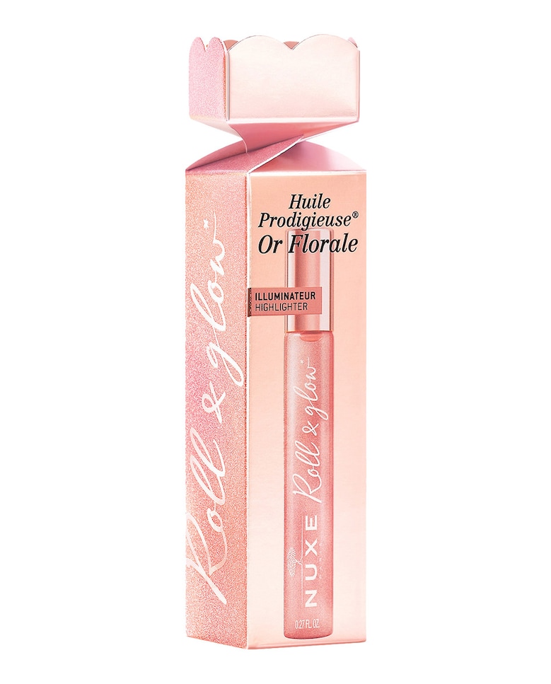Aceite de brillo Cracker Roll & Glow Huile Prodigieuse® Or Florale Nuxe 1