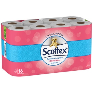 papel higiénico Cuidado Completo Original 2 capas paquete 16 rollos - Scottex