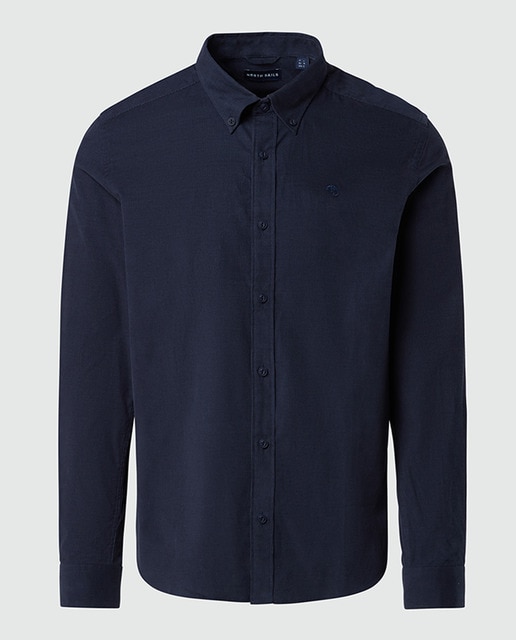 Imagen 0 de Camisa de micropana con botón en cuello de hombre