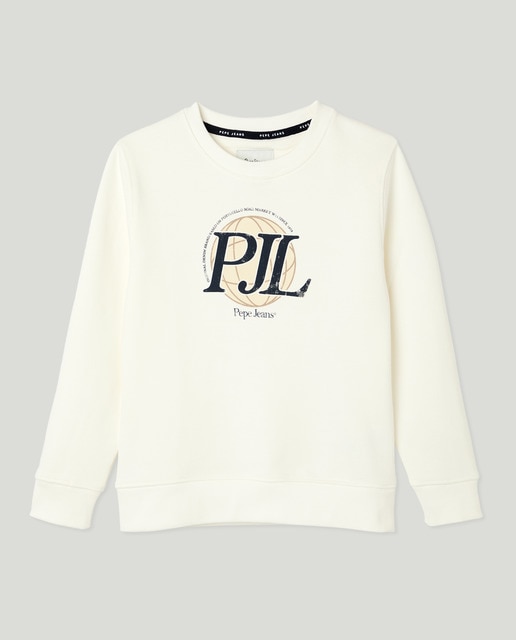 Imagen 0 de Sudadera cuello caja con gráfico PJL para niño