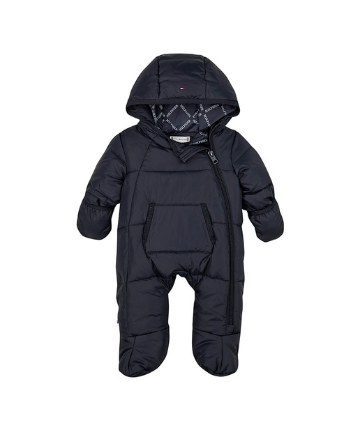 Imagen 0 de Mono de esquí acolchado de bebé niño con capucha y cierre de cremallera