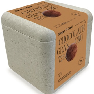 Gelado de Chocolate 72% Cacau embalagem 500 ml - Sandro Desii