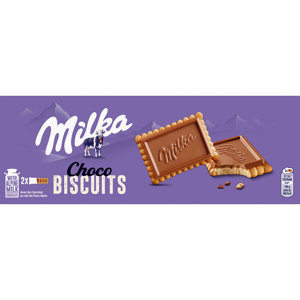 Bolachas de Chocolate de Leite embalagem 150 g