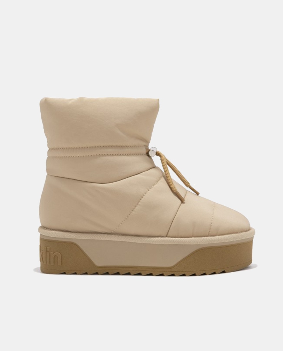 Botas Rasas Aprés-Ski Bege-1