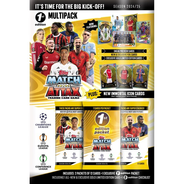 Imagem 0 de Multipack 1ª edição dos cartões Attax do Jogo dos Campeões 2024-25