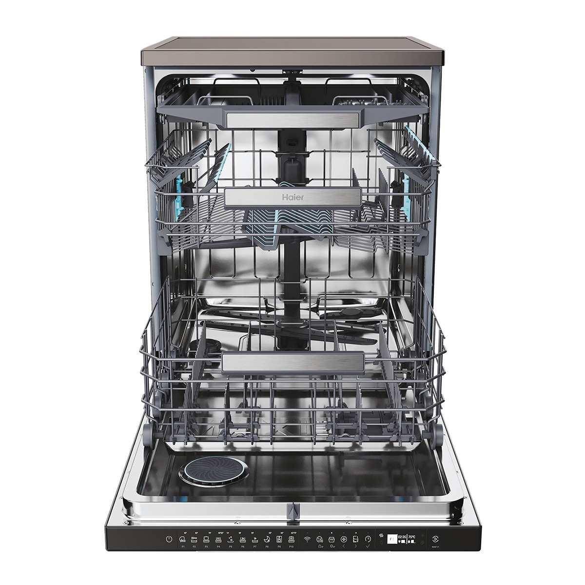Lavavajillas Haier 16 servicios, 60 cm con WIFI I-PRO SHINE - XF 6B0M3PDA Antracita-3