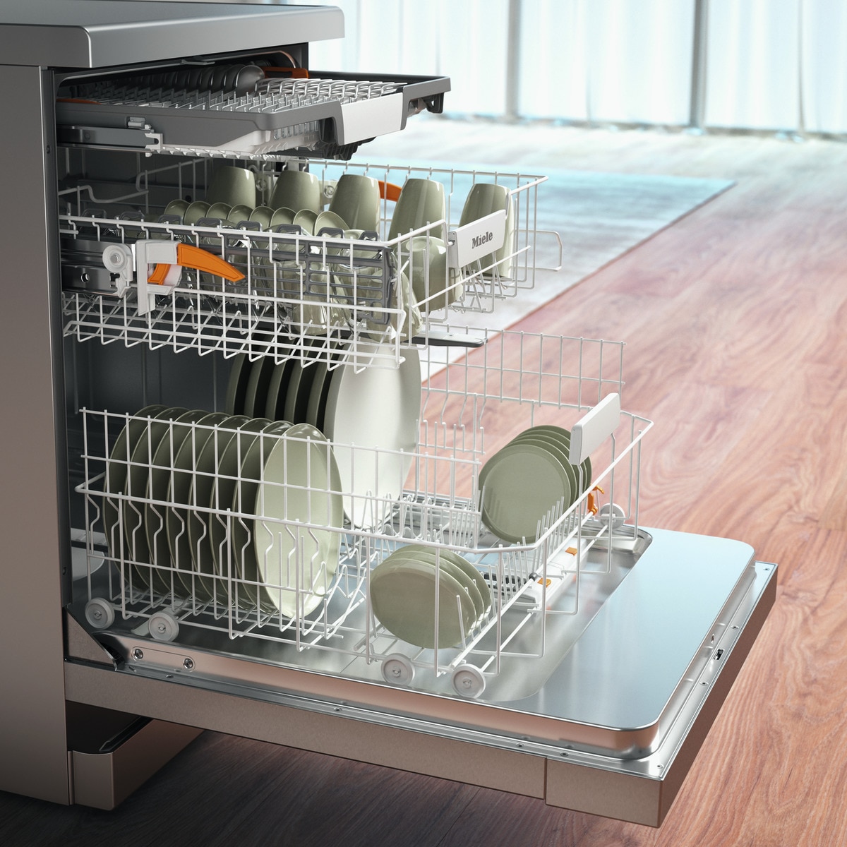 Máquina de Lavar Loiça Miele G 5410 SC ED de 14 Conjuntos e de 60 cm - Inox Aço inoxidável-5