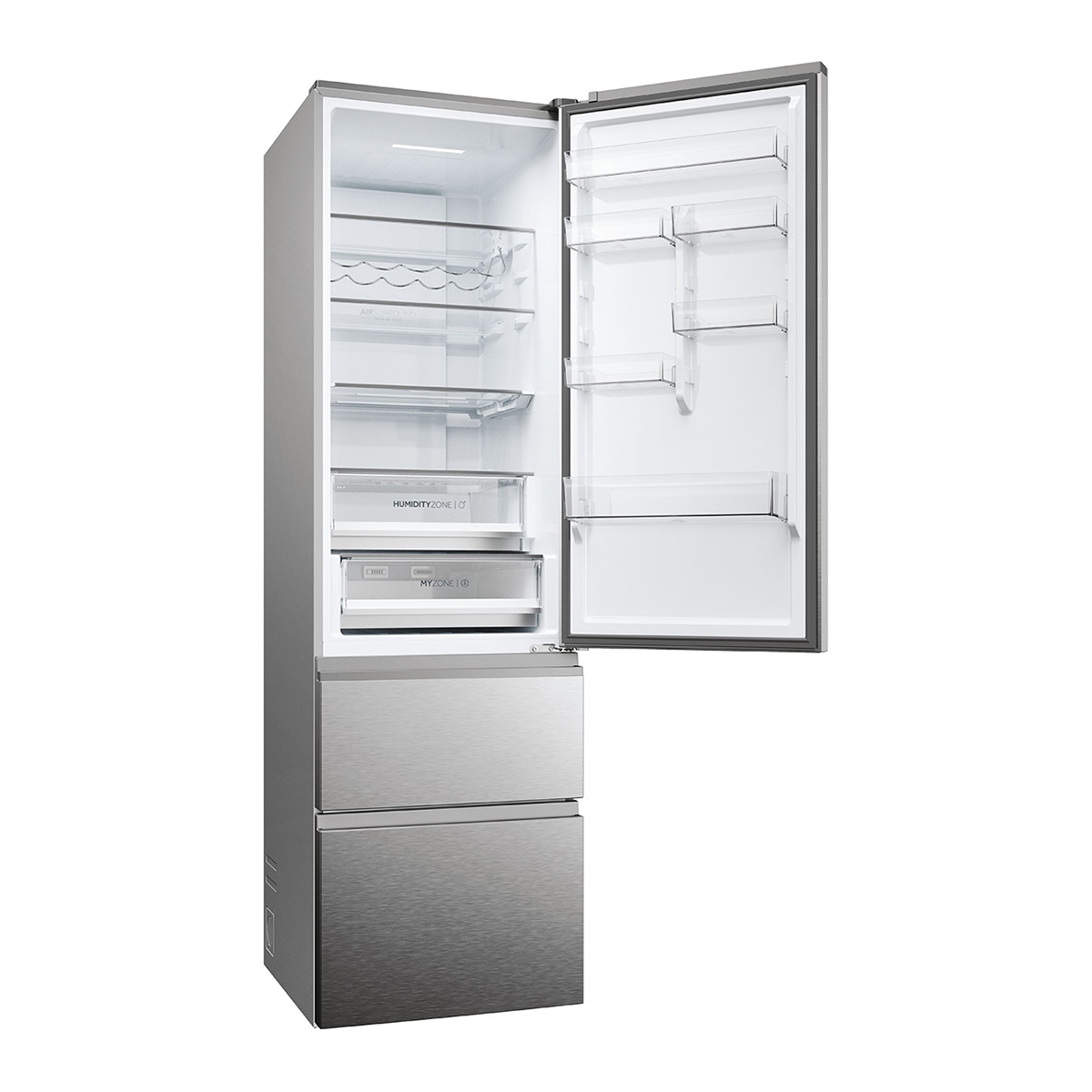 Frigorífico Combi Haier Total No Frost con WIFI 3D 60 Series 5 - HTW5620DNMG Inox-4