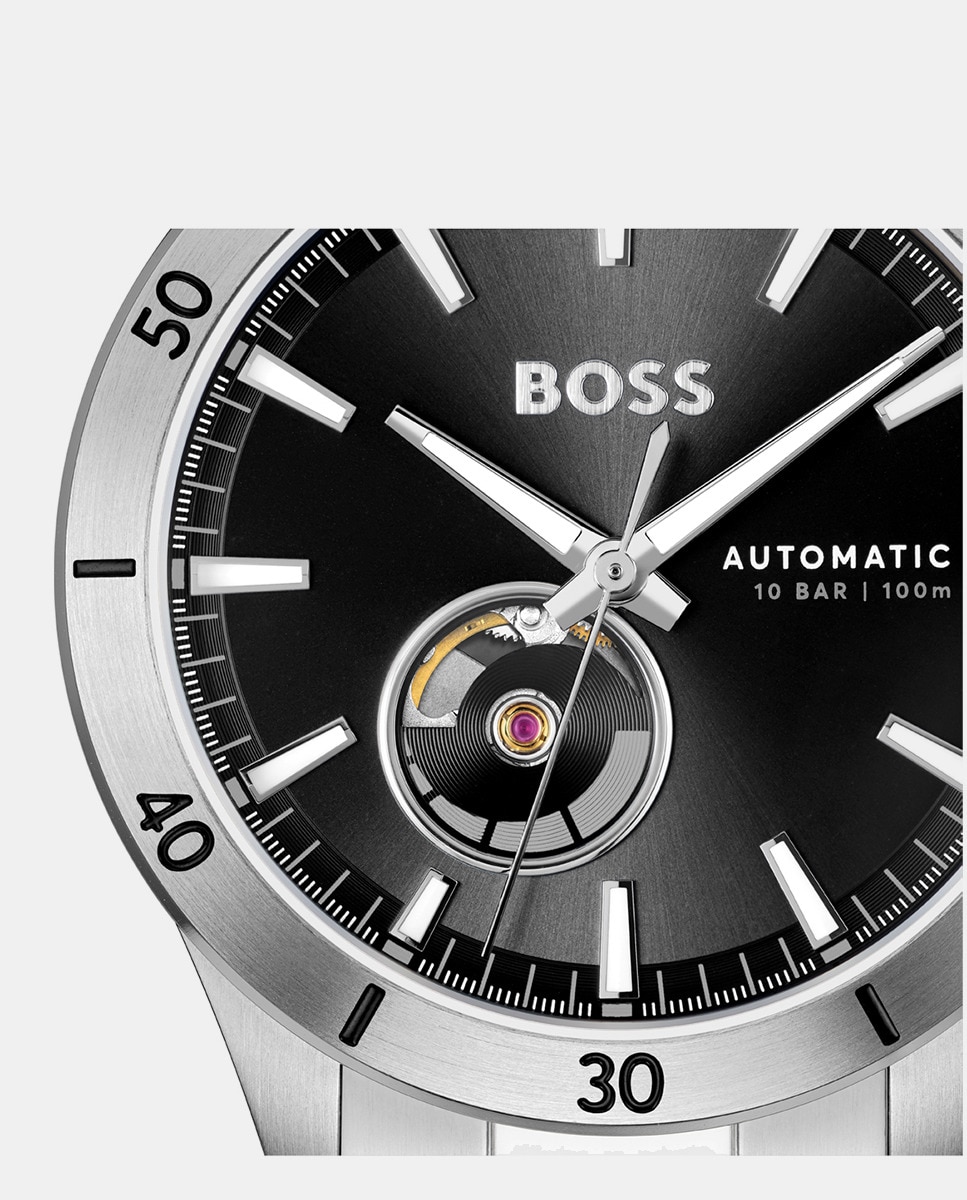 Relógio Troper Automatic 1514202 de Aço Castanho-4