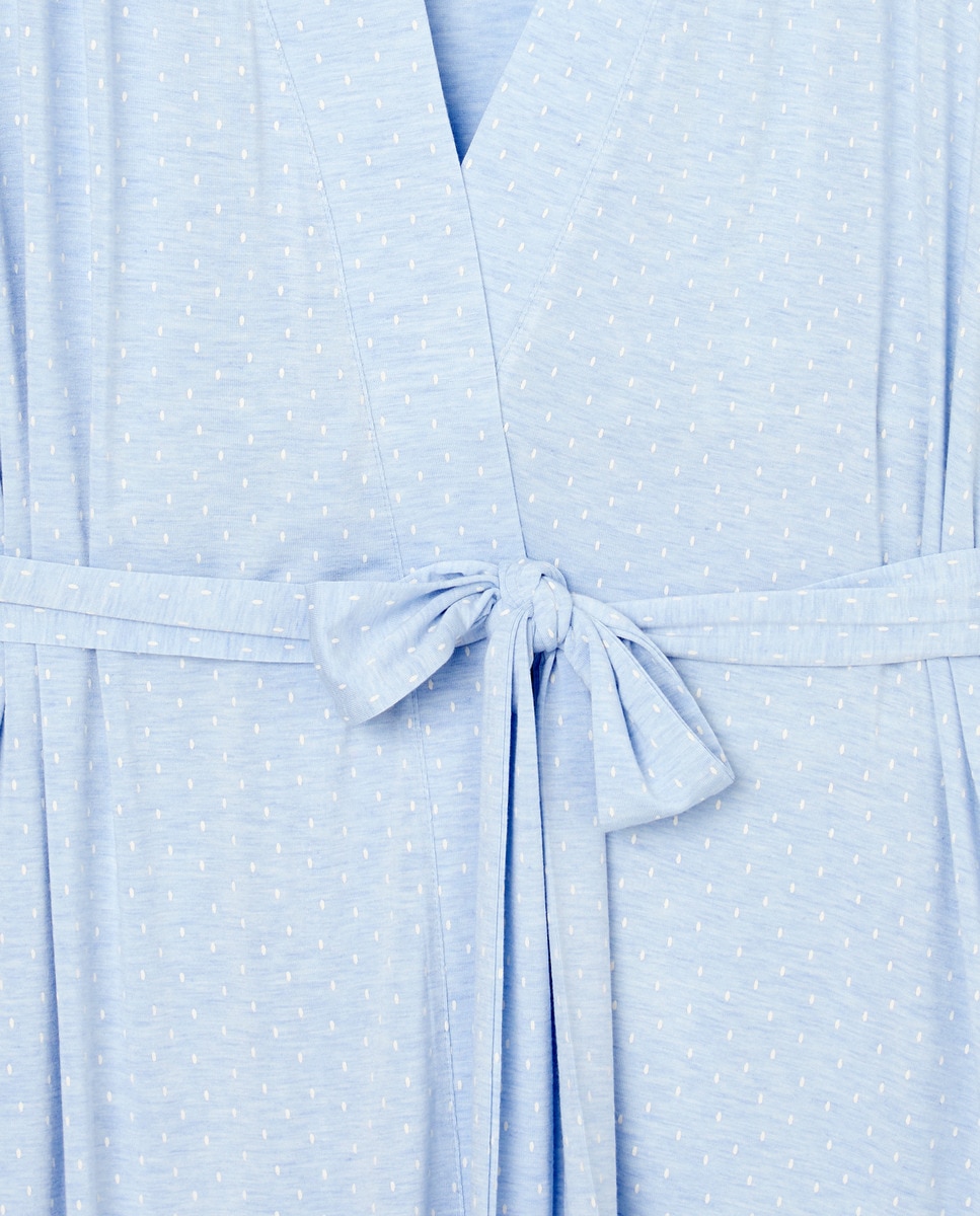 Robe com laço Azul-4