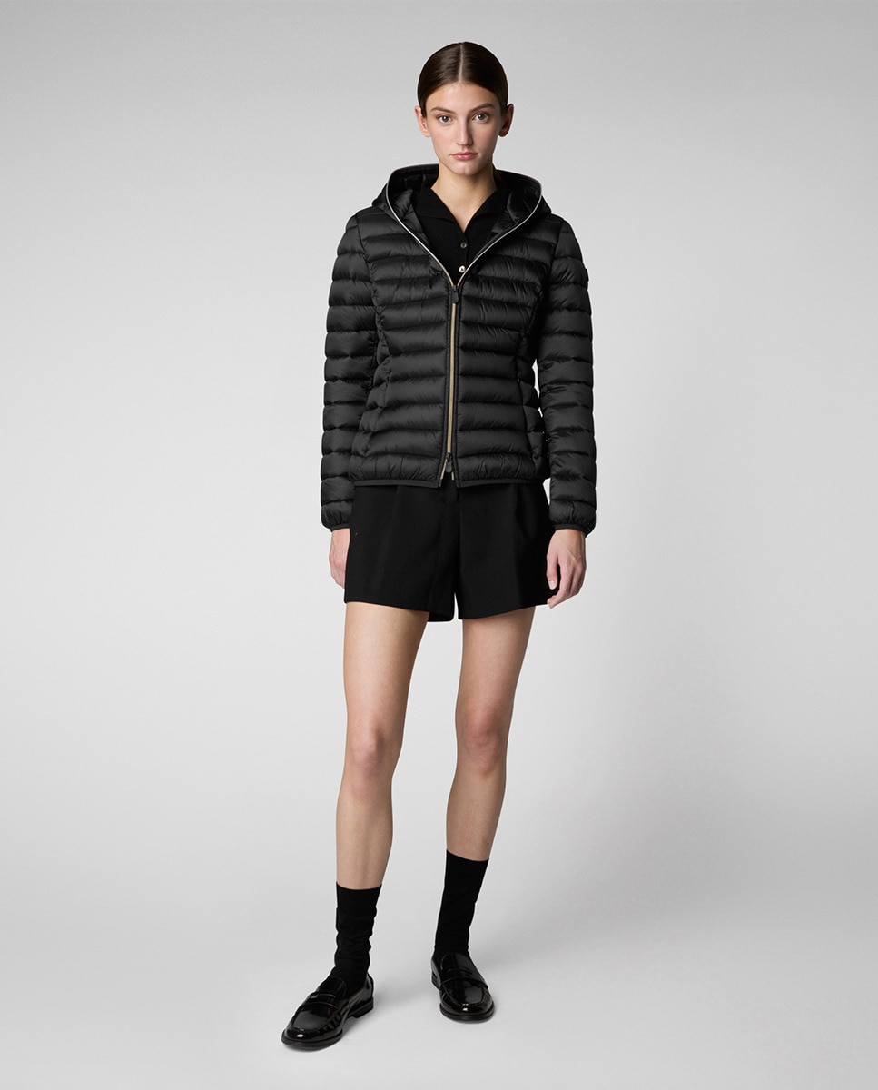 Blusão Acolchoado com Enchimento Preto-1