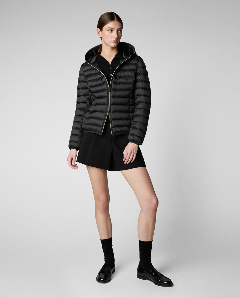 Blusão Acolchoado com Enchimento Preto-3