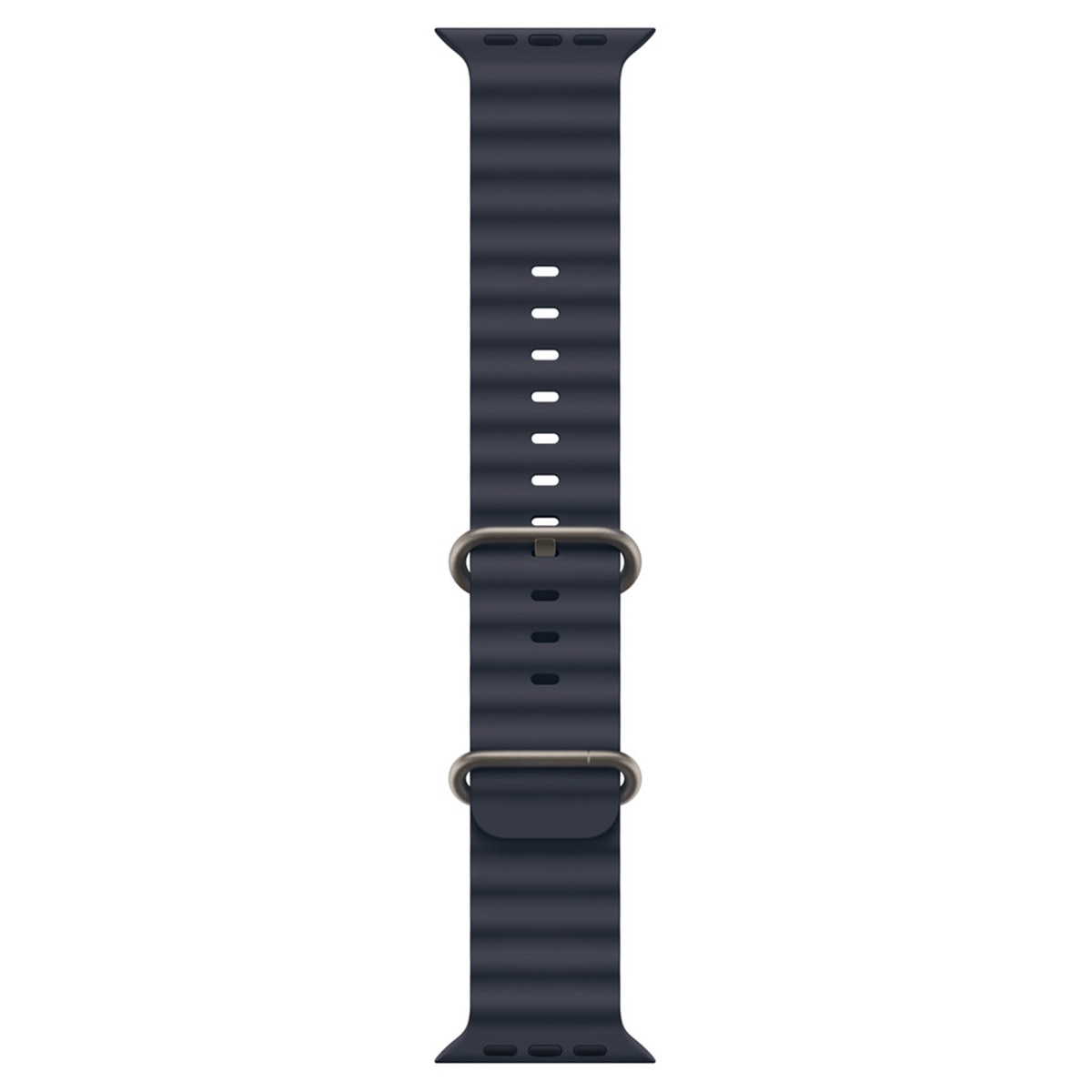Correa Apple en color azul marino Titanio natural para Apple Watch de 49mm Azul marino-1