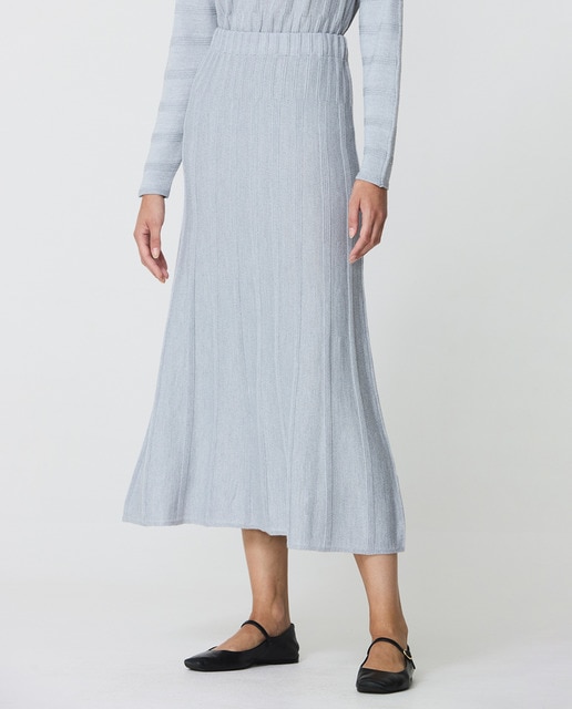 Imagen 0 de Falda de mujer mini evase a rayas