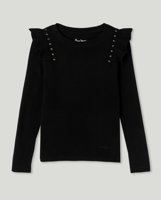 Imagen 0 de Camiseta de canalé para niña