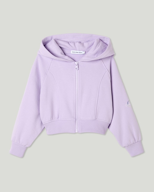 Imagen 0 de Sudadera con capucha y cremallera de niña