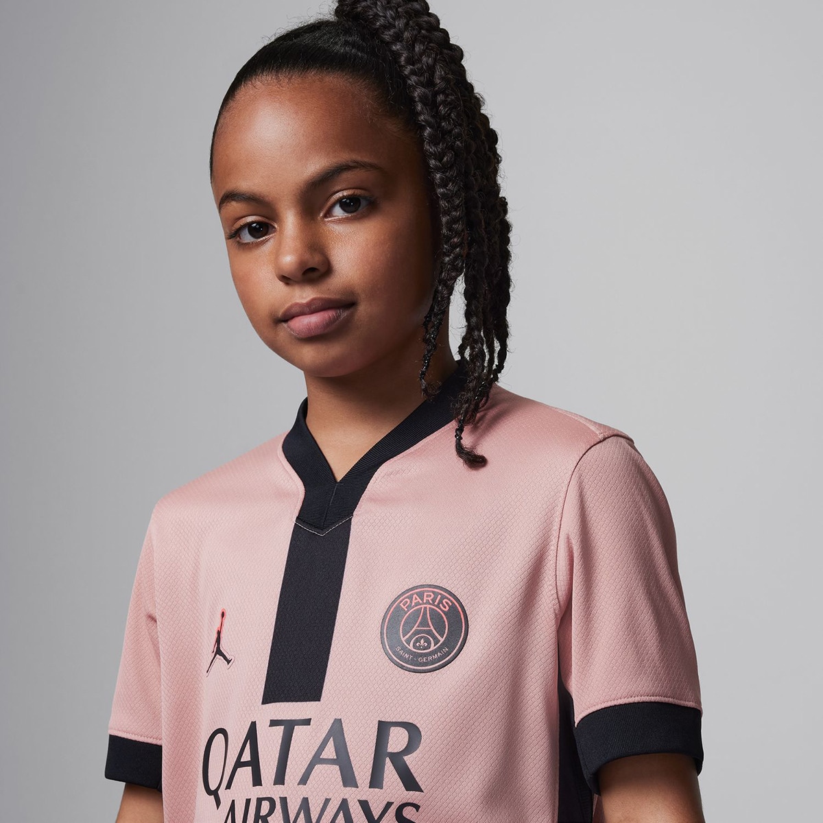 T-shirt de Criança 3.º Equipamento Paris Saint-Germain PSG 2024-2025 Stadium Rosa-3