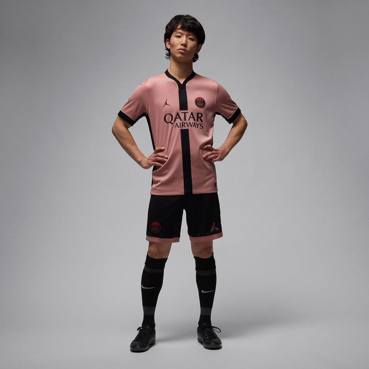 T-shirt de Homem 3.º Equipamento Paris Saint-Germain PSG 2024-2025 Stadium Rosa-9