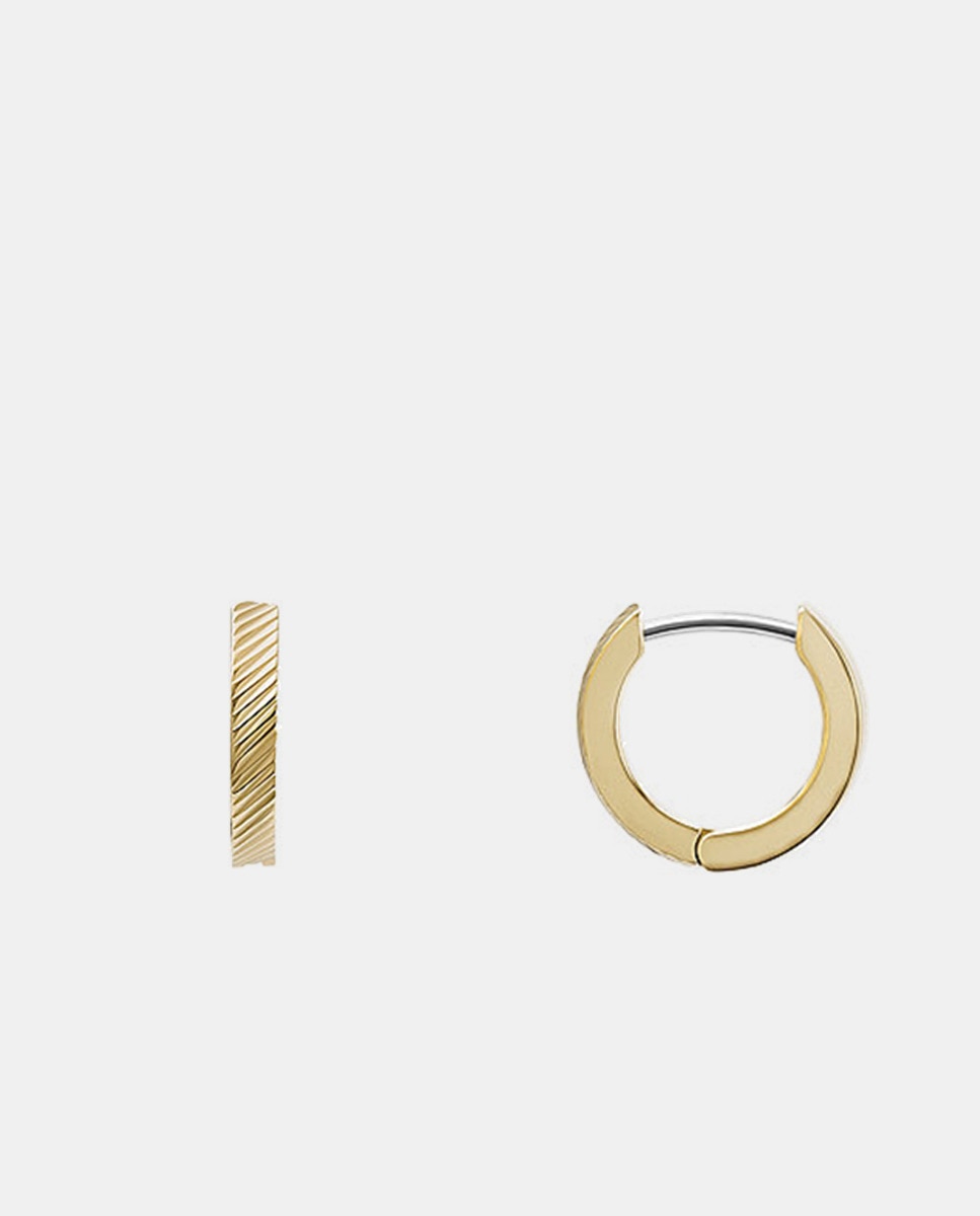 Brincos de Argola Hrlow de Aço - Dourado Ouro-2