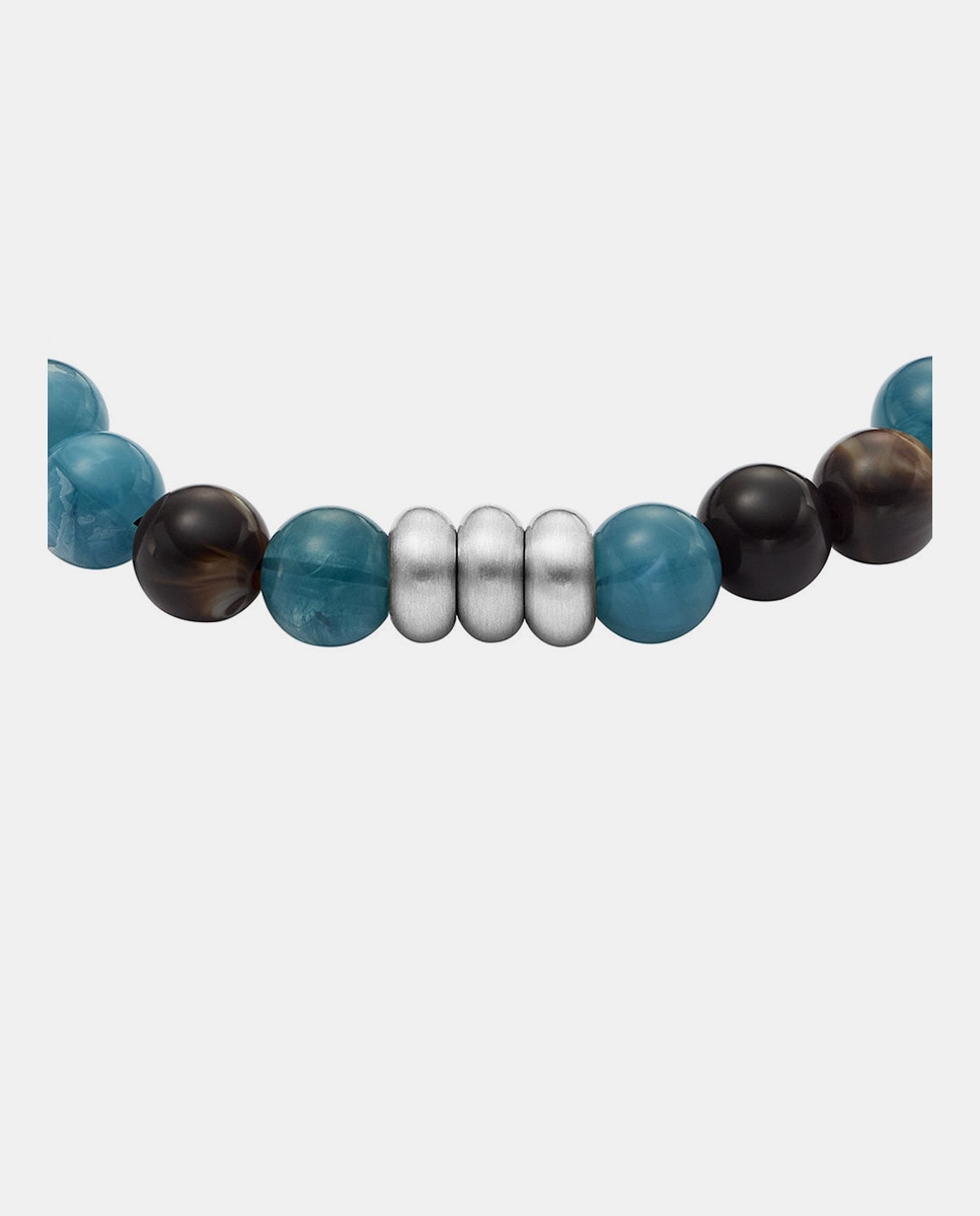 Pulseira bicolor com contas Multicolor-3
