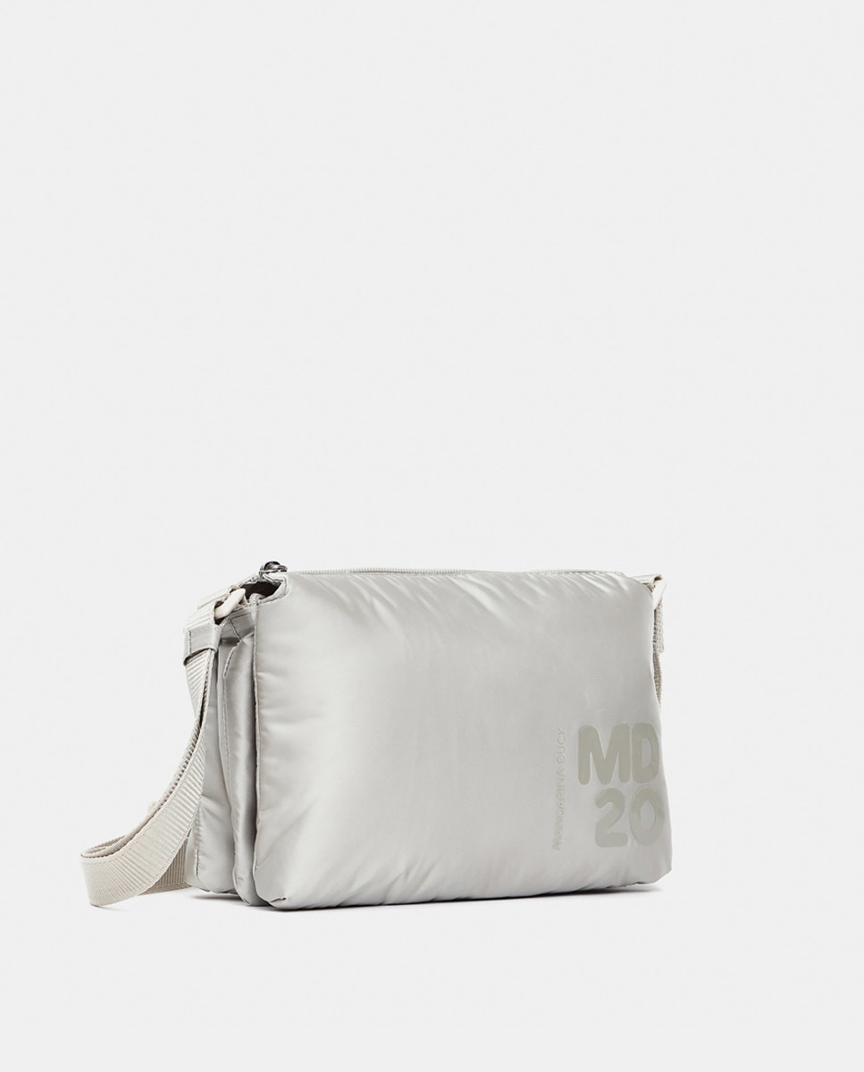 Mala a Tiracolo Tripla - Preto Cinzento-claro-6