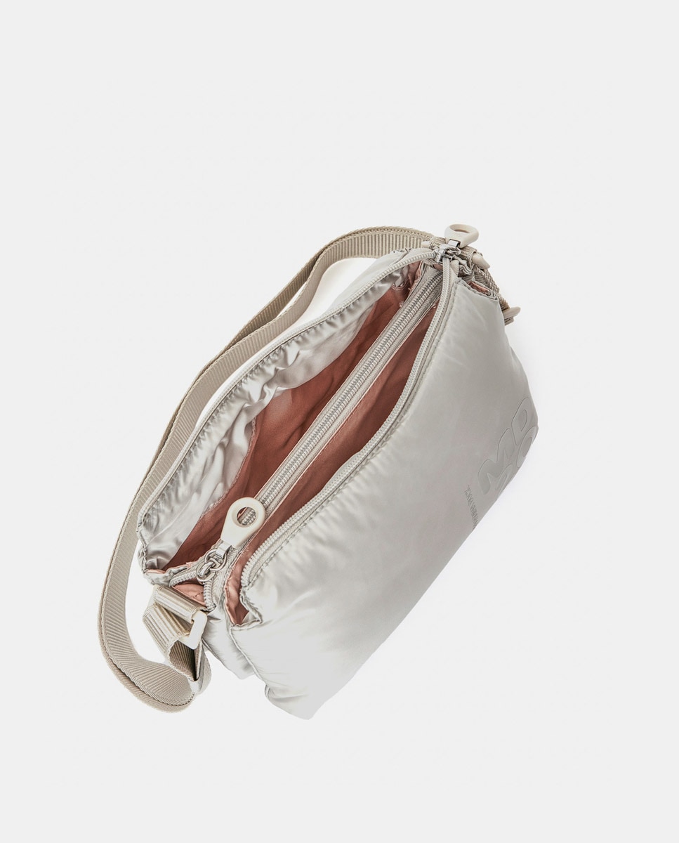 Mala a Tiracolo Tripla - Preto Cinzento-claro-8