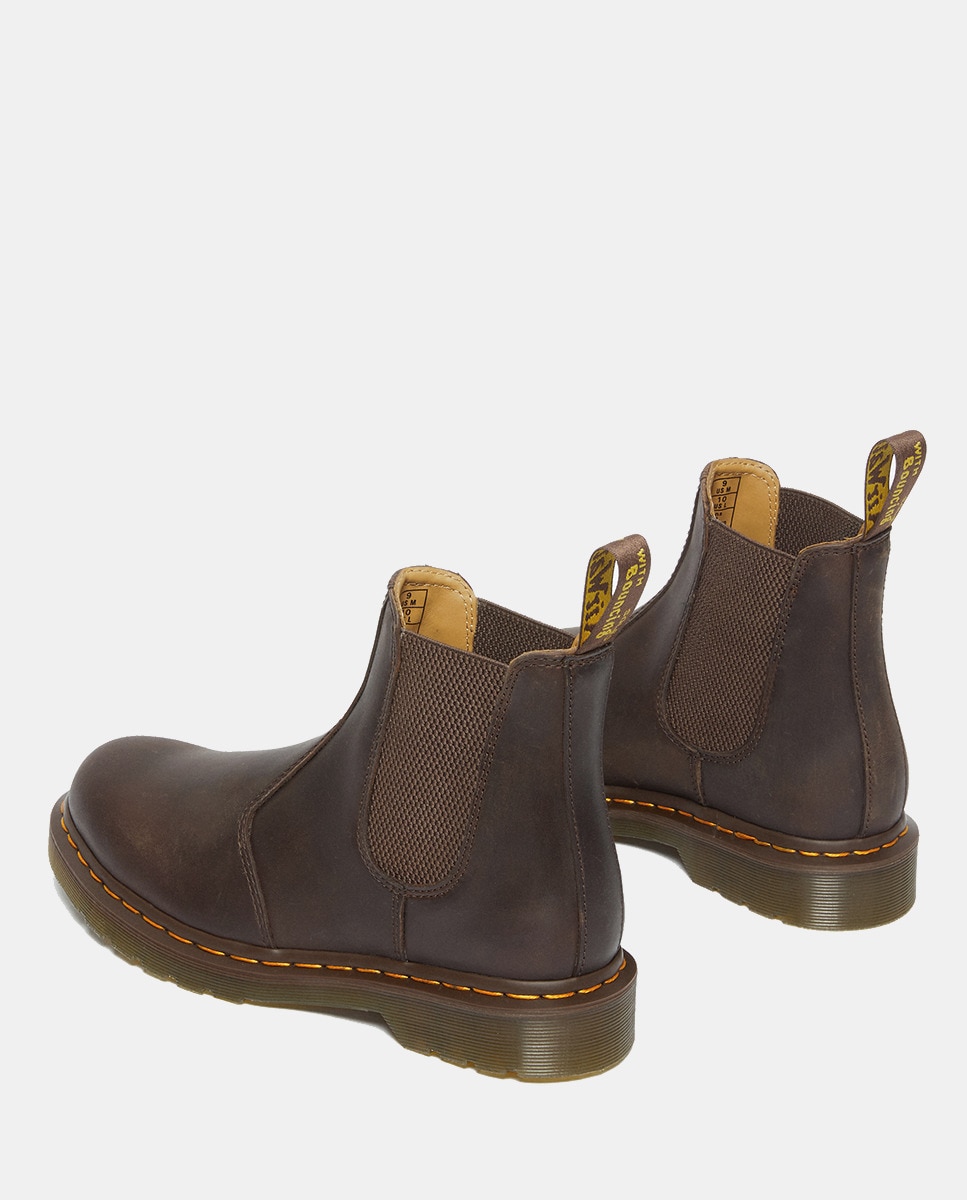 Botins 2976 Tipo Chelsea em Pele Castanho-escuro-4